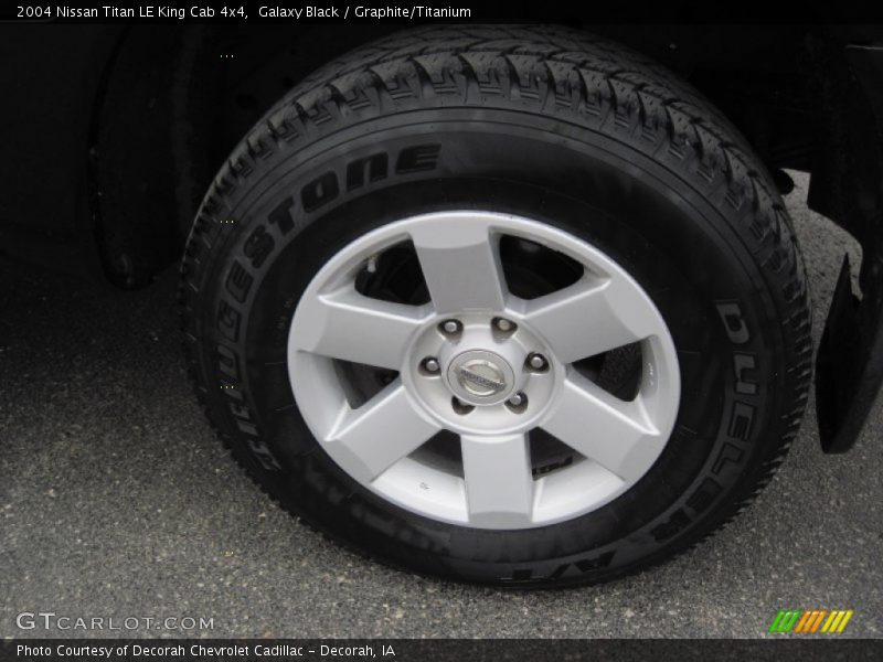 Galaxy Black / Graphite/Titanium 2004 Nissan Titan LE King Cab 4x4