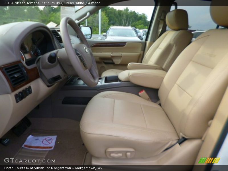 Pearl White / Almond 2014 Nissan Armada Platinum 4x4