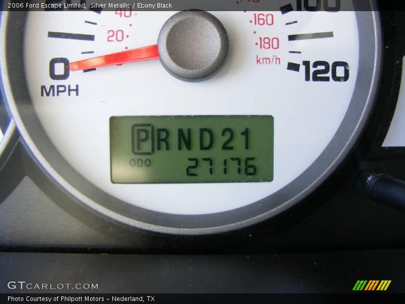 Silver Metallic / Ebony Black 2006 Ford Escape Limited
