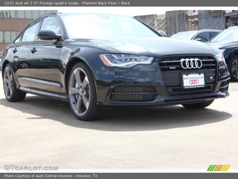 Phantom Black Pearl / Black 2015 Audi A6 3.0T Prestige quattro Sedan