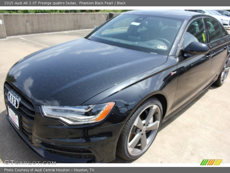 Phantom Black Pearl / Black 2015 Audi A6 3.0T Prestige quattro Sedan