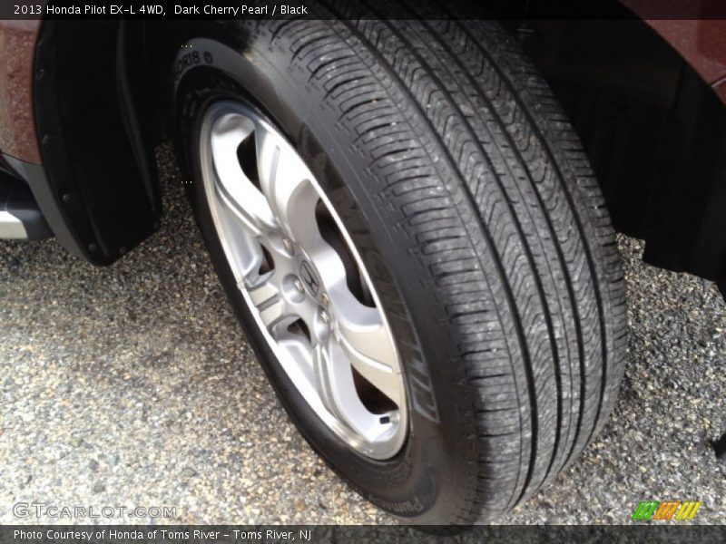 Dark Cherry Pearl / Black 2013 Honda Pilot EX-L 4WD