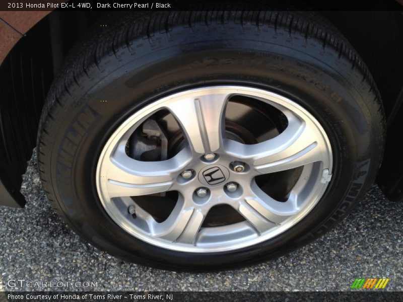 Dark Cherry Pearl / Black 2013 Honda Pilot EX-L 4WD