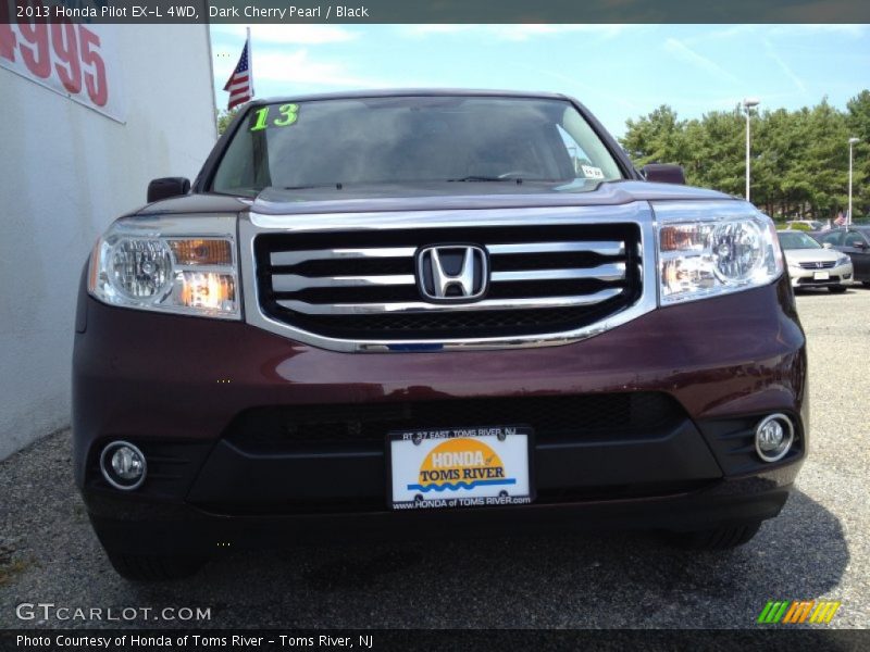 Dark Cherry Pearl / Black 2013 Honda Pilot EX-L 4WD
