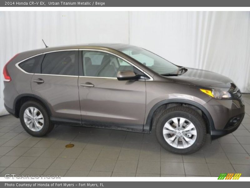 Urban Titanium Metallic / Beige 2014 Honda CR-V EX