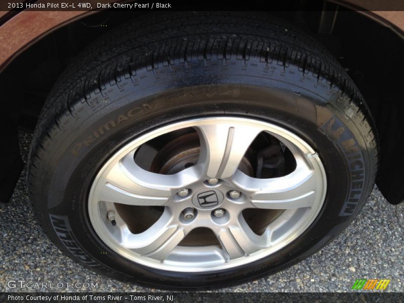 Dark Cherry Pearl / Black 2013 Honda Pilot EX-L 4WD
