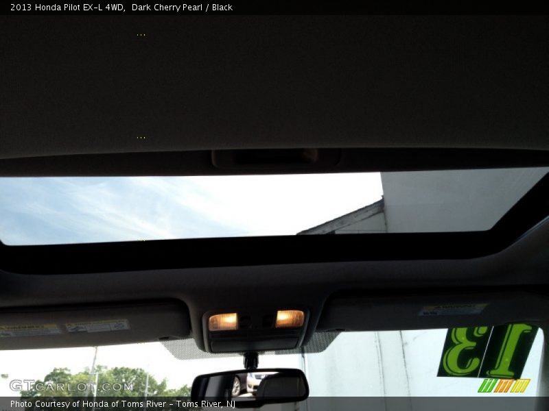 Dark Cherry Pearl / Black 2013 Honda Pilot EX-L 4WD
