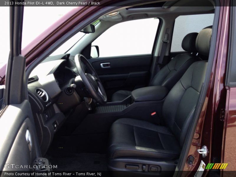 Dark Cherry Pearl / Black 2013 Honda Pilot EX-L 4WD