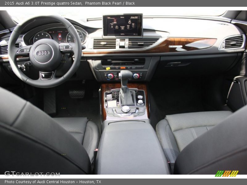 Phantom Black Pearl / Black 2015 Audi A6 3.0T Prestige quattro Sedan