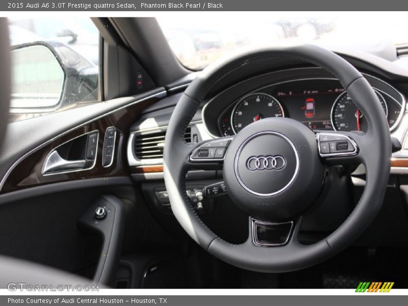 Phantom Black Pearl / Black 2015 Audi A6 3.0T Prestige quattro Sedan