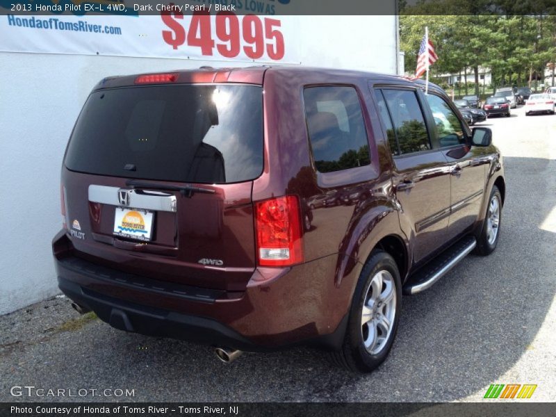 Dark Cherry Pearl / Black 2013 Honda Pilot EX-L 4WD