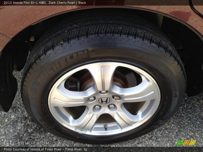 Dark Cherry Pearl / Black 2013 Honda Pilot EX-L 4WD