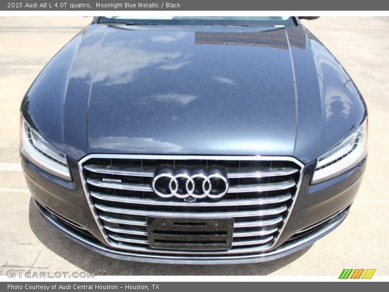 Moonlight Blue Metallic / Black 2015 Audi A8 L 4.0T quattro