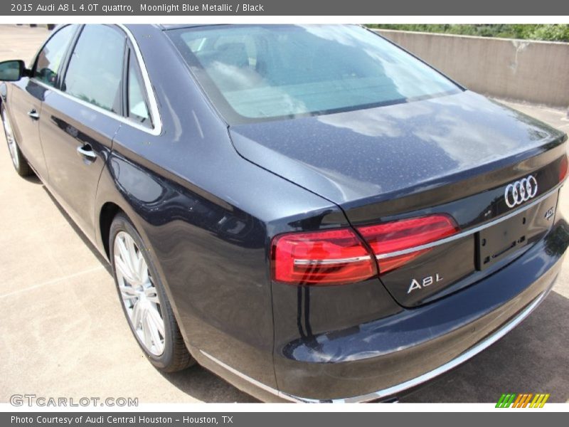 Moonlight Blue Metallic / Black 2015 Audi A8 L 4.0T quattro