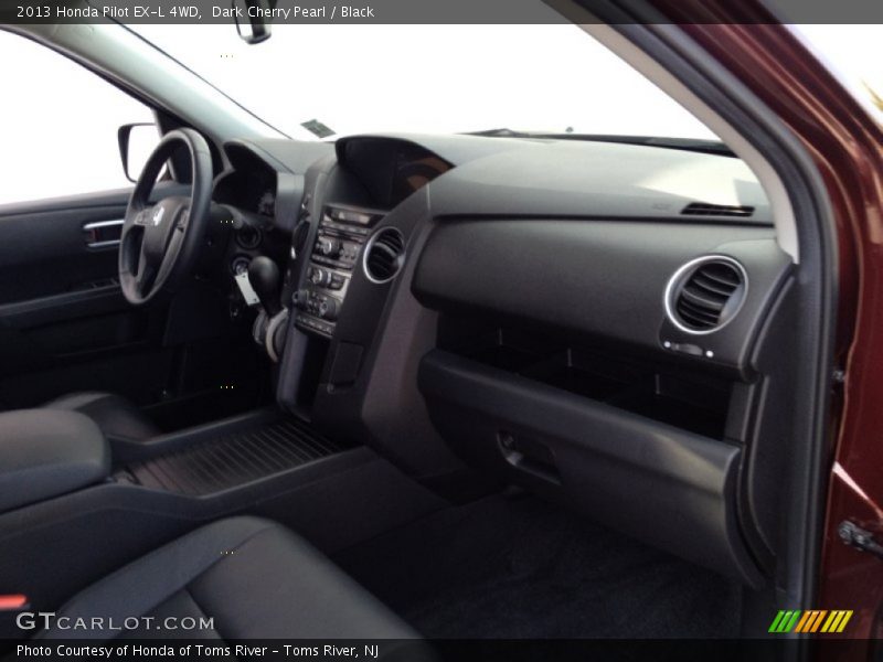Dark Cherry Pearl / Black 2013 Honda Pilot EX-L 4WD