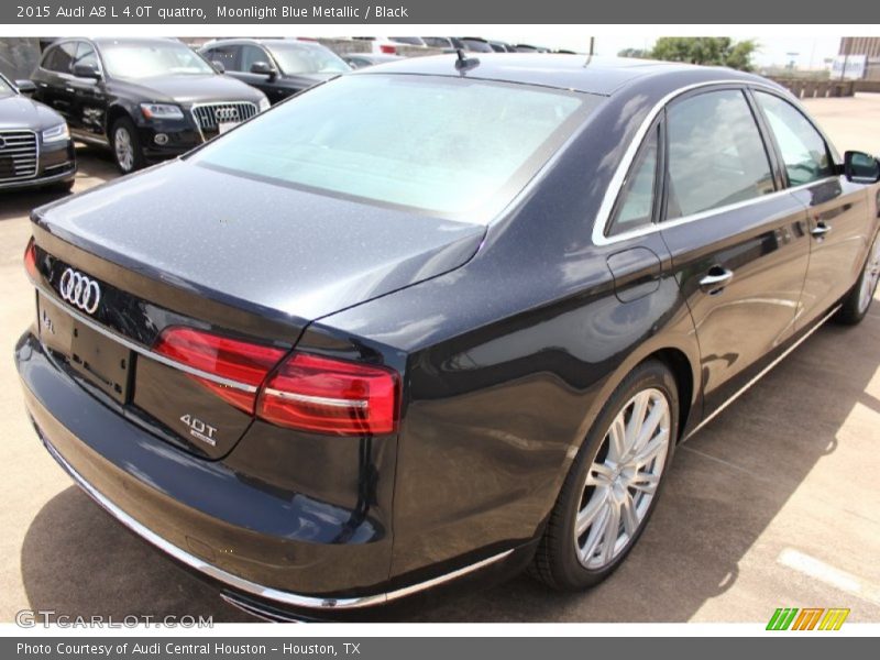 Moonlight Blue Metallic / Black 2015 Audi A8 L 4.0T quattro