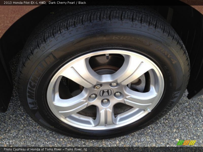 Dark Cherry Pearl / Black 2013 Honda Pilot EX-L 4WD