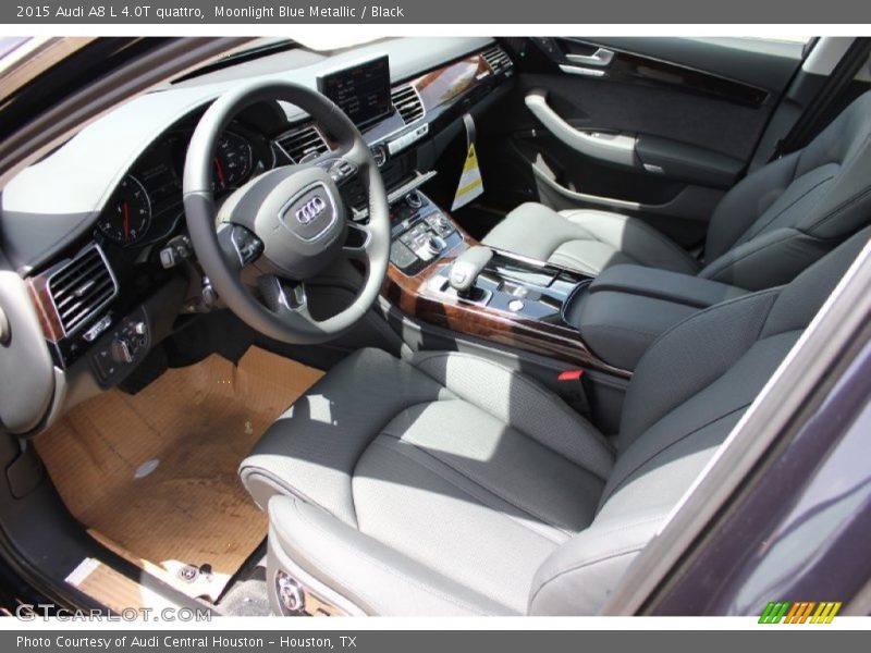 Moonlight Blue Metallic / Black 2015 Audi A8 L 4.0T quattro