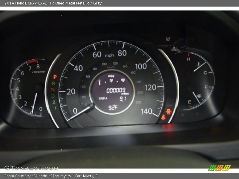 Polished Metal Metallic / Gray 2014 Honda CR-V EX-L