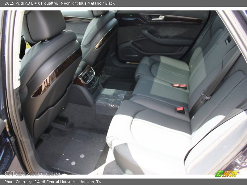 Moonlight Blue Metallic / Black 2015 Audi A8 L 4.0T quattro