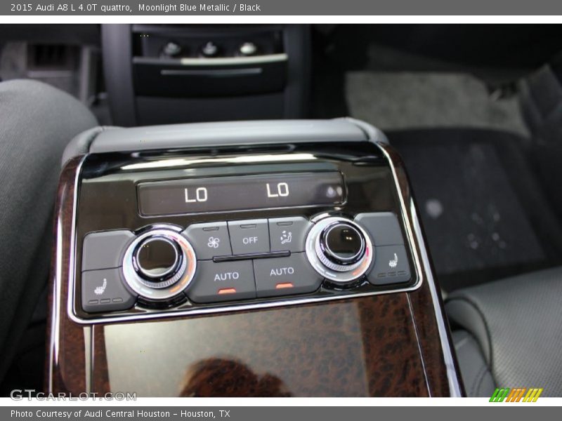 Moonlight Blue Metallic / Black 2015 Audi A8 L 4.0T quattro