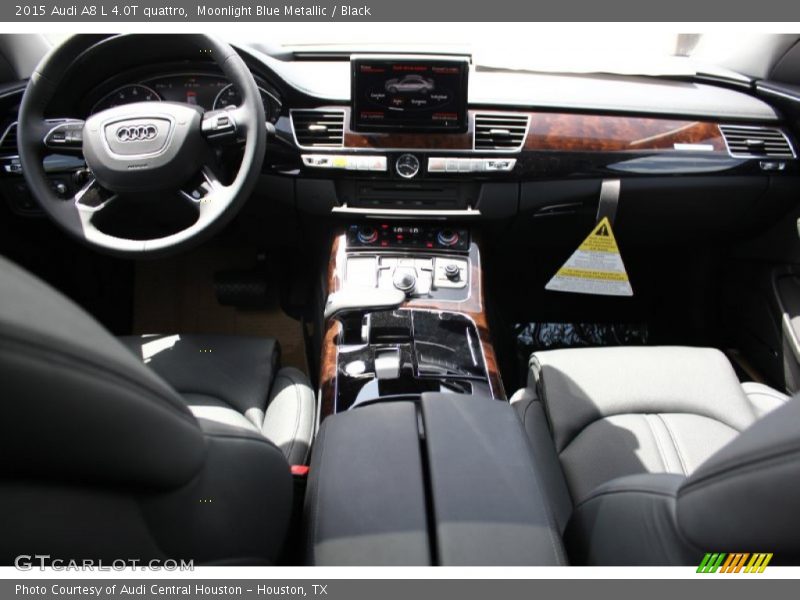 Moonlight Blue Metallic / Black 2015 Audi A8 L 4.0T quattro