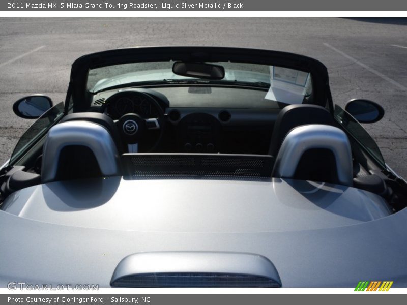 Liquid Silver Metallic / Black 2011 Mazda MX-5 Miata Grand Touring Roadster