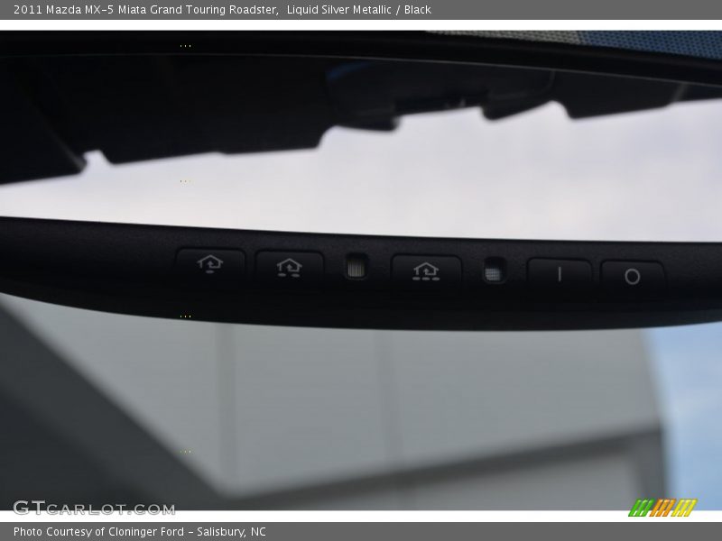 Liquid Silver Metallic / Black 2011 Mazda MX-5 Miata Grand Touring Roadster