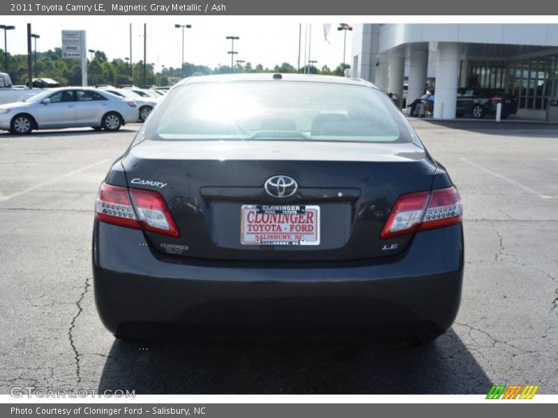 Magnetic Gray Metallic / Ash 2011 Toyota Camry LE