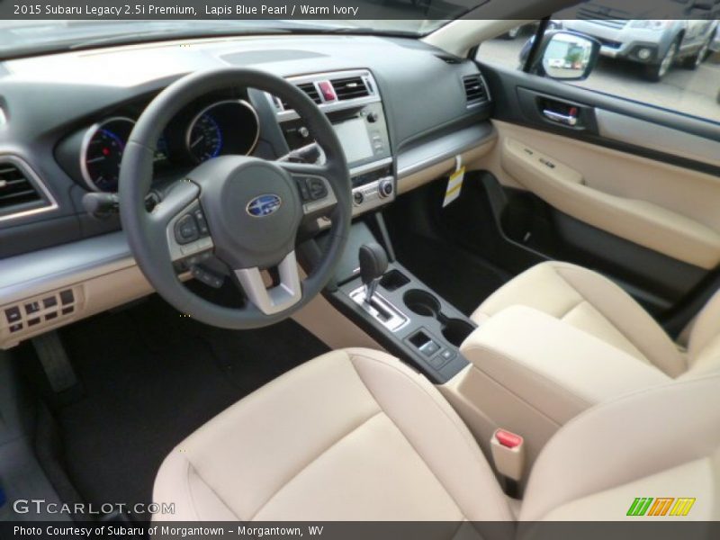  2015 Legacy 2.5i Premium Warm Ivory Interior