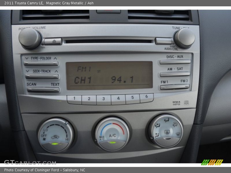 Magnetic Gray Metallic / Ash 2011 Toyota Camry LE