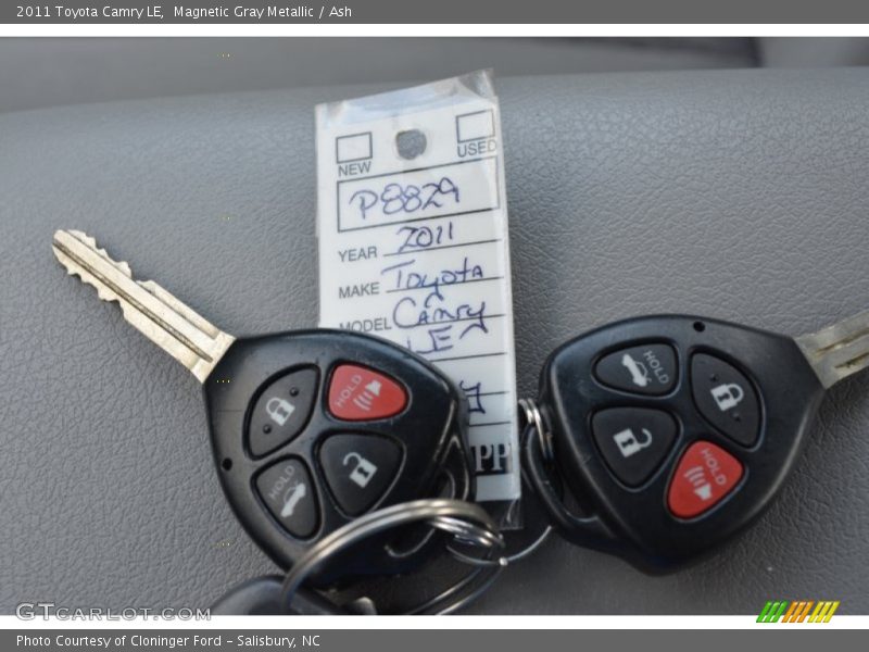 Magnetic Gray Metallic / Ash 2011 Toyota Camry LE
