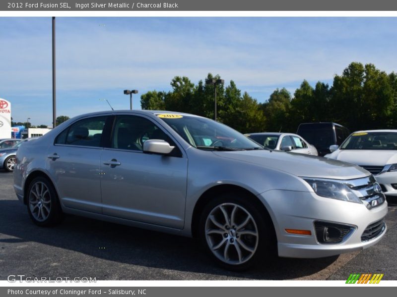 Ingot Silver Metallic / Charcoal Black 2012 Ford Fusion SEL