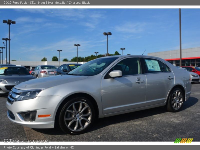 Ingot Silver Metallic / Charcoal Black 2012 Ford Fusion SEL