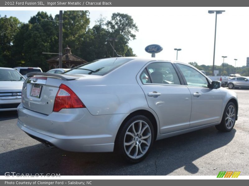 Ingot Silver Metallic / Charcoal Black 2012 Ford Fusion SEL