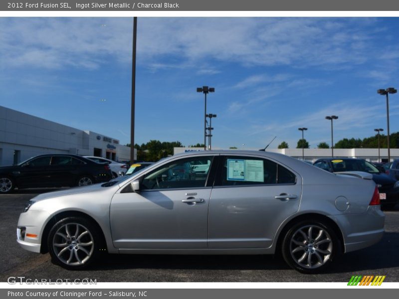 Ingot Silver Metallic / Charcoal Black 2012 Ford Fusion SEL