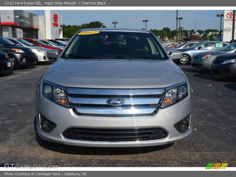 Ingot Silver Metallic / Charcoal Black 2012 Ford Fusion SEL