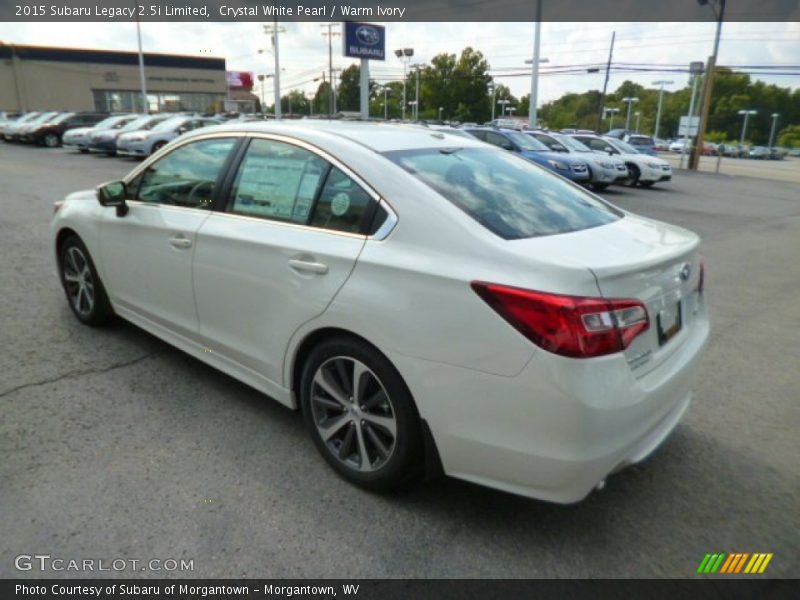 Crystal White Pearl / Warm Ivory 2015 Subaru Legacy 2.5i Limited