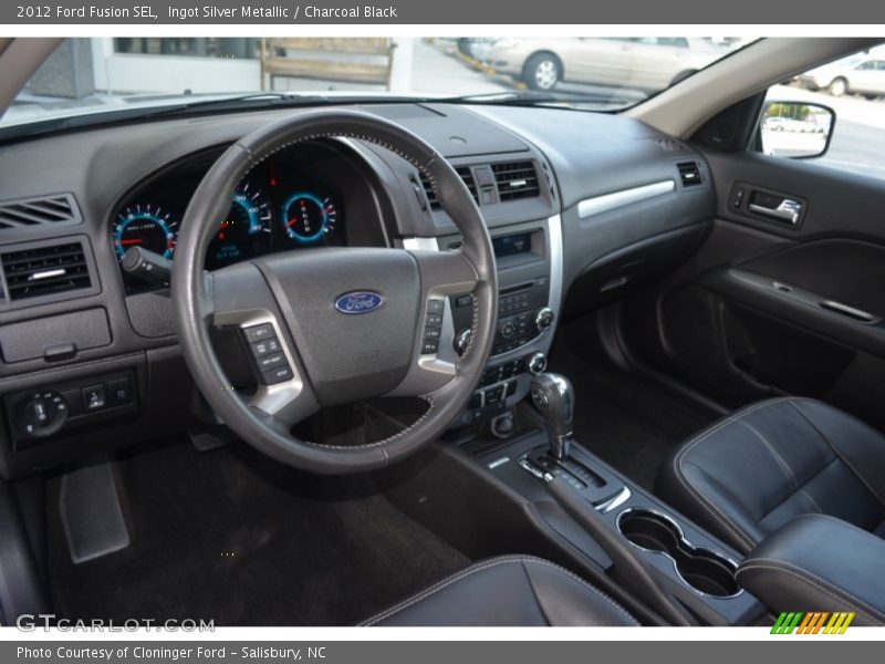 Ingot Silver Metallic / Charcoal Black 2012 Ford Fusion SEL