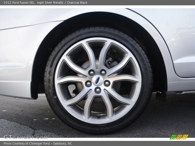 Ingot Silver Metallic / Charcoal Black 2012 Ford Fusion SEL