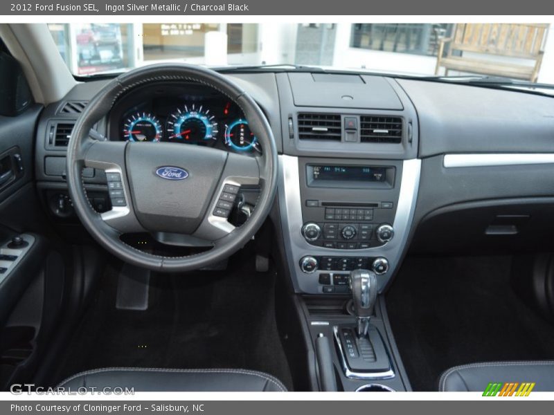 Ingot Silver Metallic / Charcoal Black 2012 Ford Fusion SEL