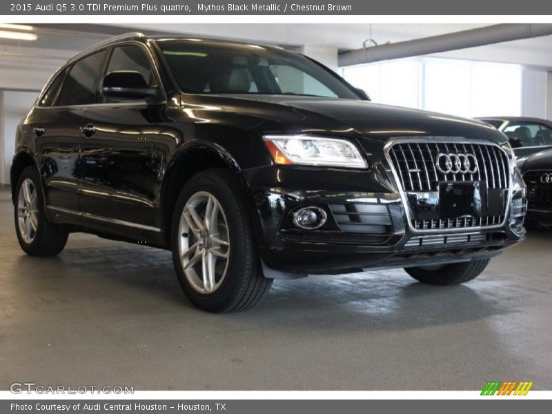 Mythos Black Metallic / Chestnut Brown 2015 Audi Q5 3.0 TDI Premium Plus quattro