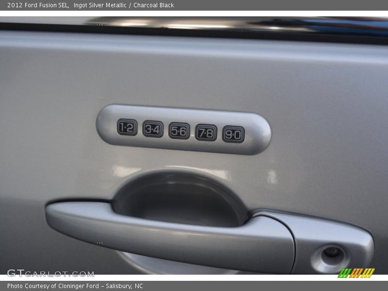Ingot Silver Metallic / Charcoal Black 2012 Ford Fusion SEL