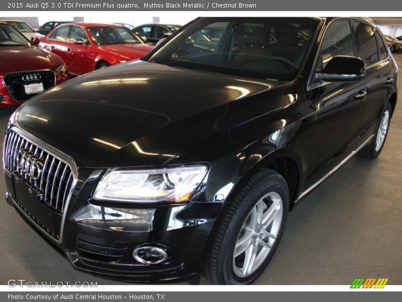 Mythos Black Metallic / Chestnut Brown 2015 Audi Q5 3.0 TDI Premium Plus quattro