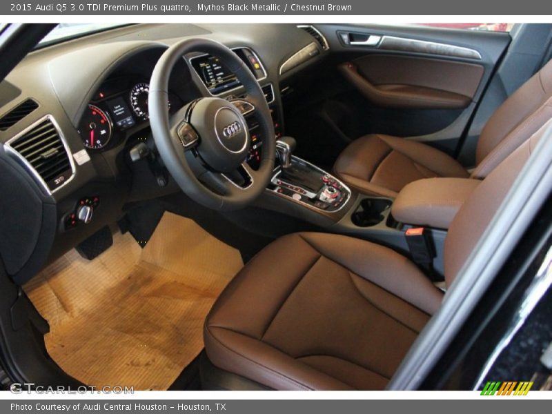 Mythos Black Metallic / Chestnut Brown 2015 Audi Q5 3.0 TDI Premium Plus quattro