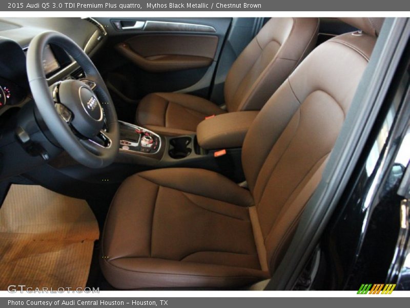 Mythos Black Metallic / Chestnut Brown 2015 Audi Q5 3.0 TDI Premium Plus quattro