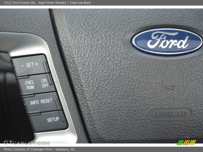 Ingot Silver Metallic / Charcoal Black 2012 Ford Fusion SEL
