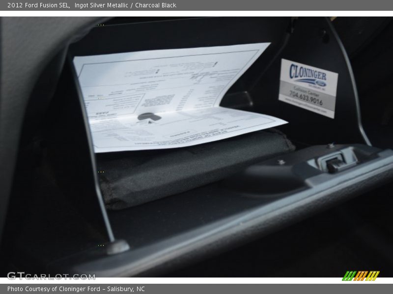 Ingot Silver Metallic / Charcoal Black 2012 Ford Fusion SEL