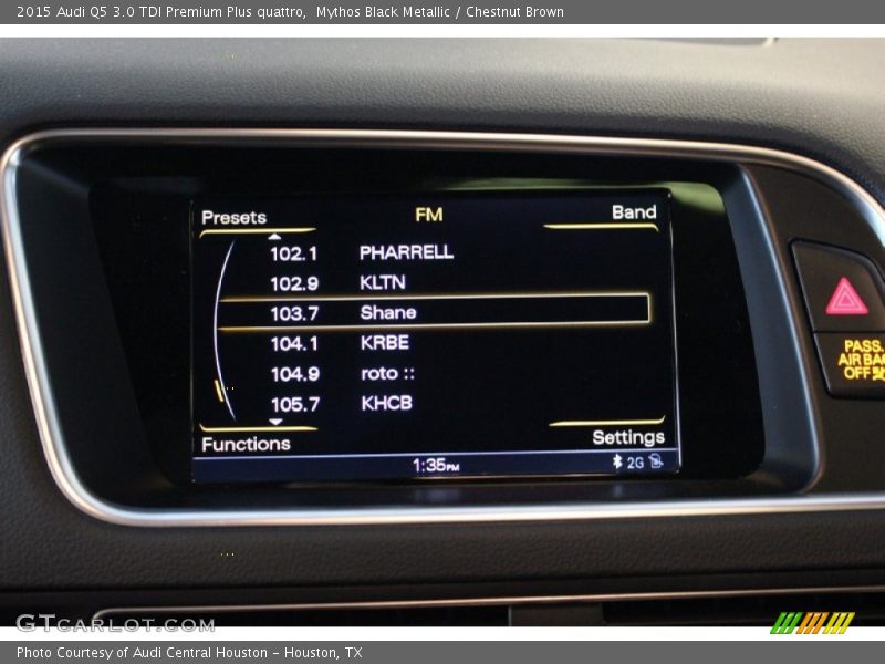 Mythos Black Metallic / Chestnut Brown 2015 Audi Q5 3.0 TDI Premium Plus quattro