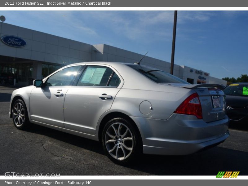 Ingot Silver Metallic / Charcoal Black 2012 Ford Fusion SEL